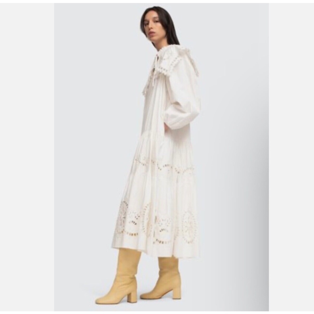 ★NWT Sea NY Santos Eyelet Dress Ivory S★ - Picture 3 of 11